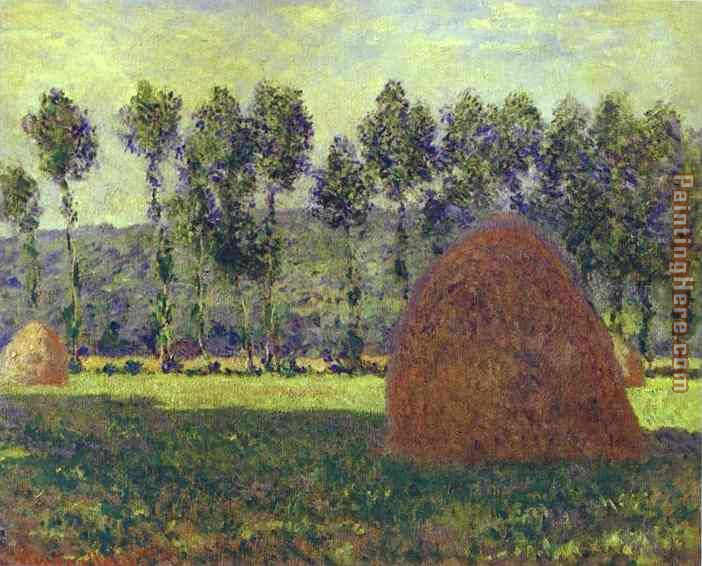 Haystack at Giverny painting - Claude Monet Haystack at Giverny art painting